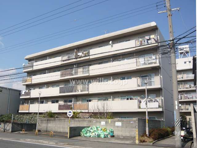 ハイツ尼崎Ｂ棟の外観（南から）