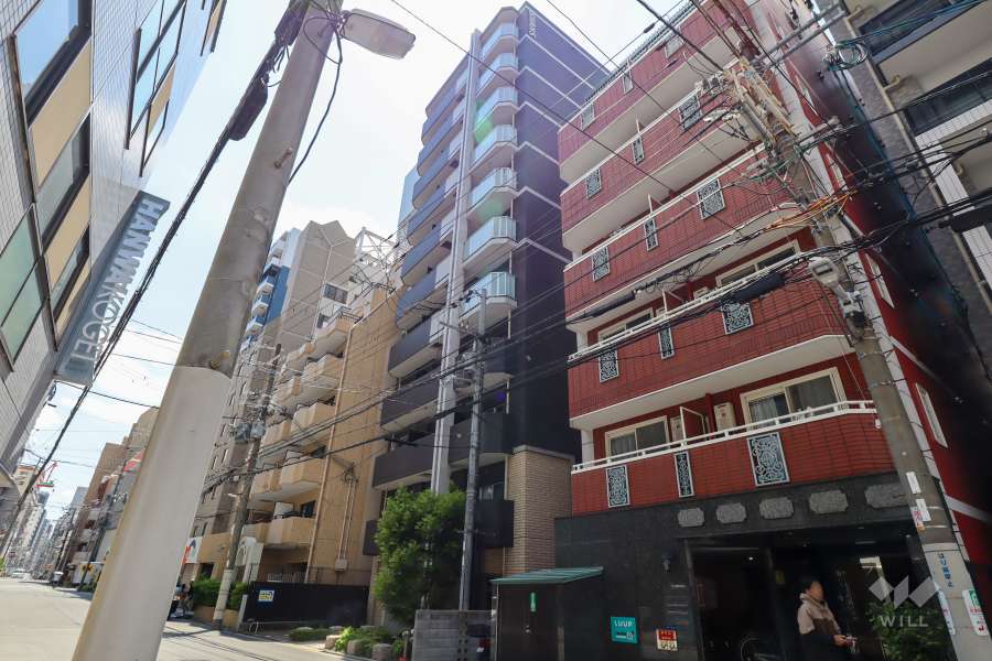 スワンズシティ堺筋本町の外観（北東側から）
