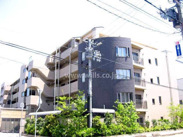 ル・サンク西宮武庫川の外観（北西側から）