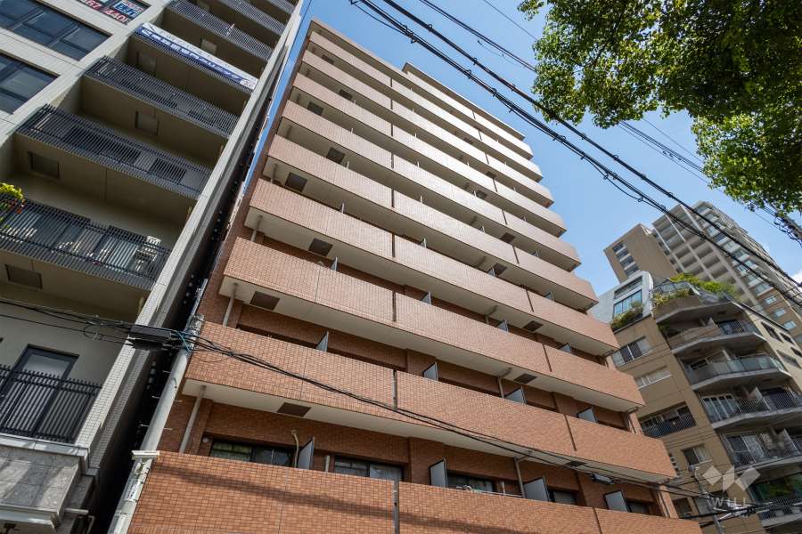 プレサンス大手前パークサイドの外観（南西側から）