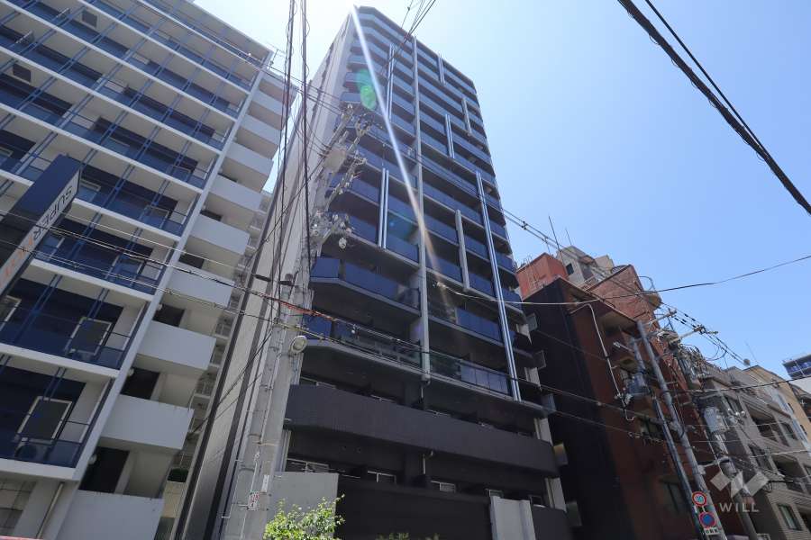 スワンズシティ谷町ブリエの外観（北東側から）