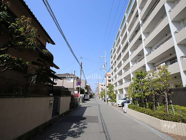 敷地南側の前面道路