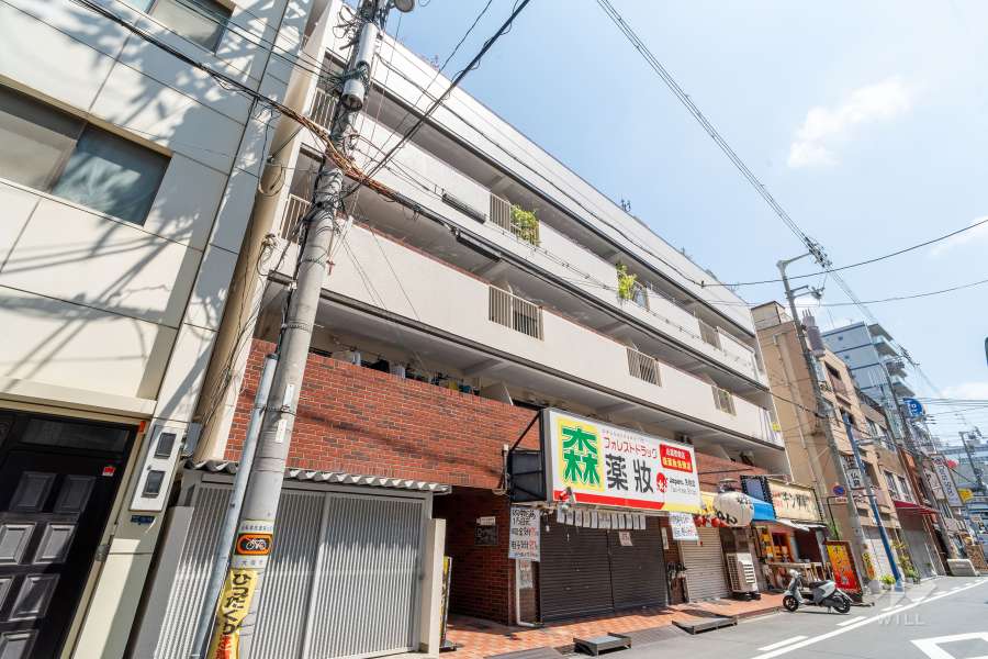 ロイヤルコーポ鍛冶屋町の外観（南西側から）