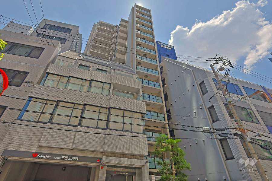ファインフラッツ北浜の外観（北東側から）