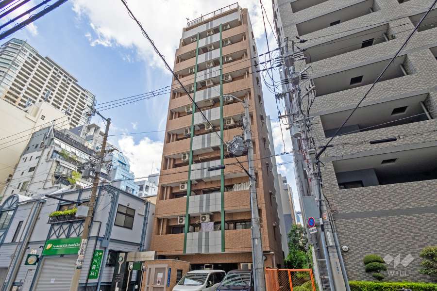 プレサンス内本町の外観（南西側から）