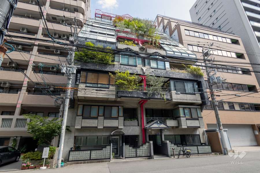 都住創内淡路町の外観（南西側から）