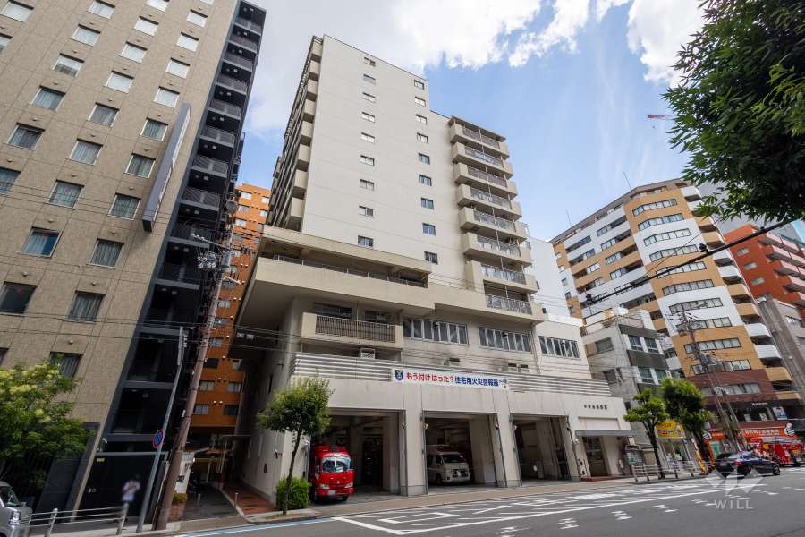 内本町コーポの外観（南西側から）