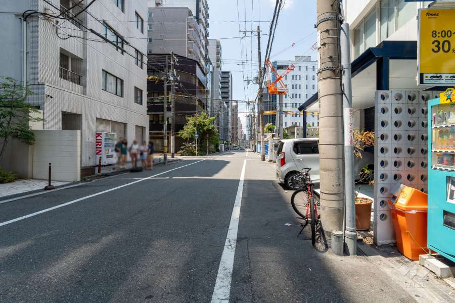 敷地南側の前面道路　