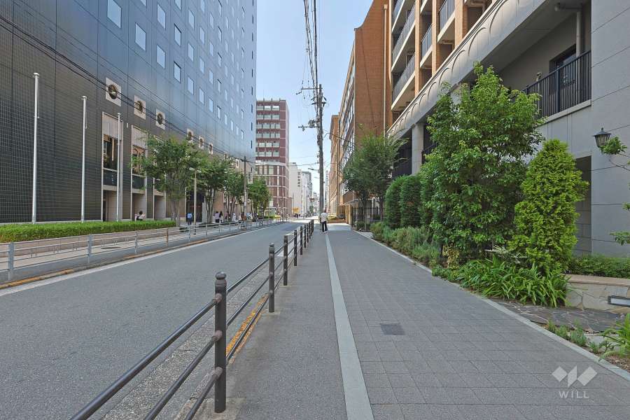 敷地南側の前面道路