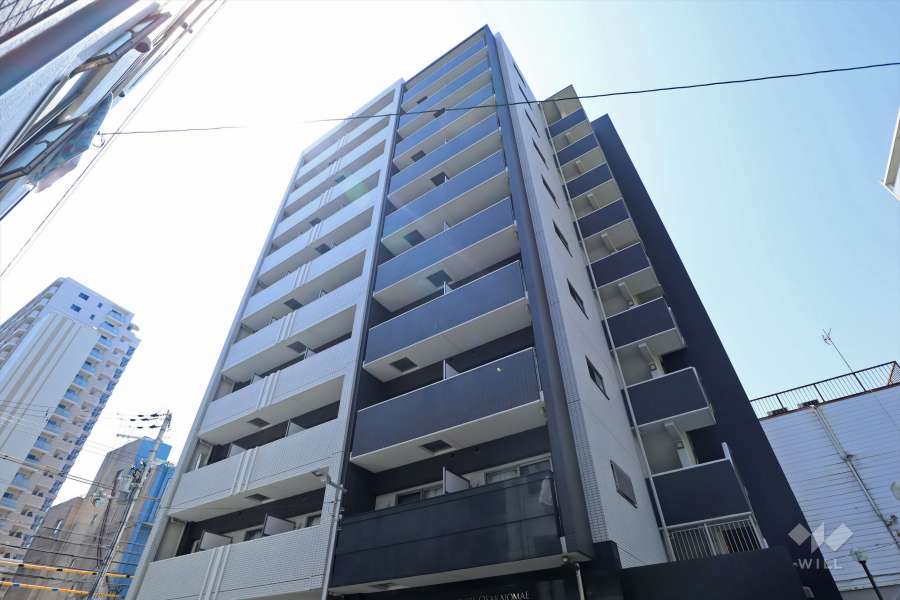 レジデンス大阪城前の外観（北東側から）