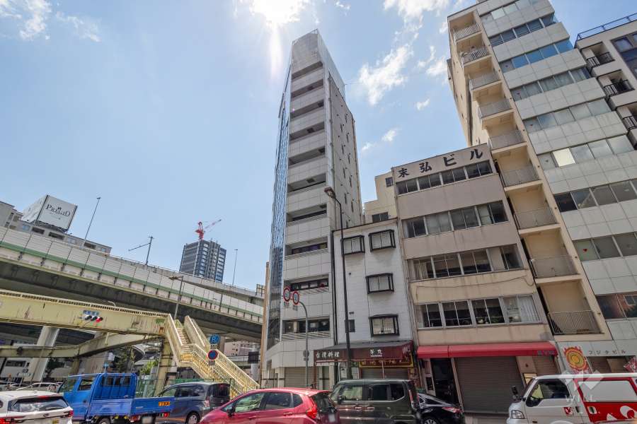 プラネット本町橋の外観（北東側から）