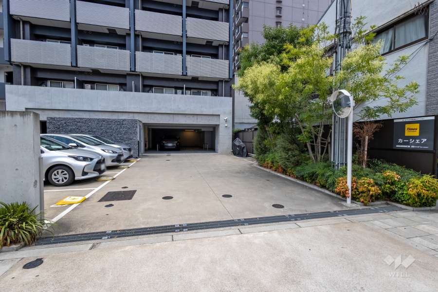 駐車場の出入り口