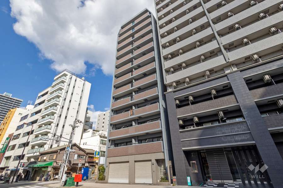 グランドメゾン松屋町の外観（南西側から）