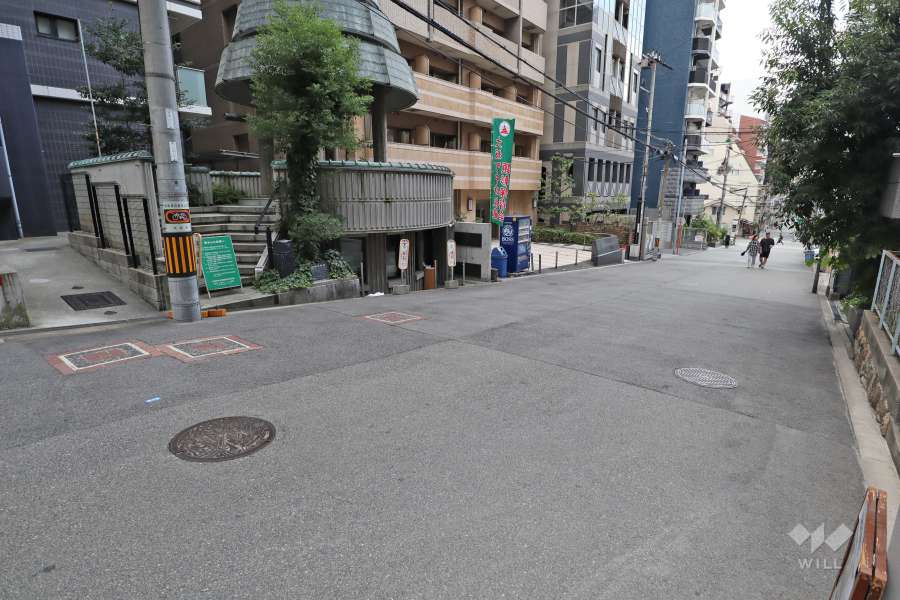 敷地南側の前面道路
