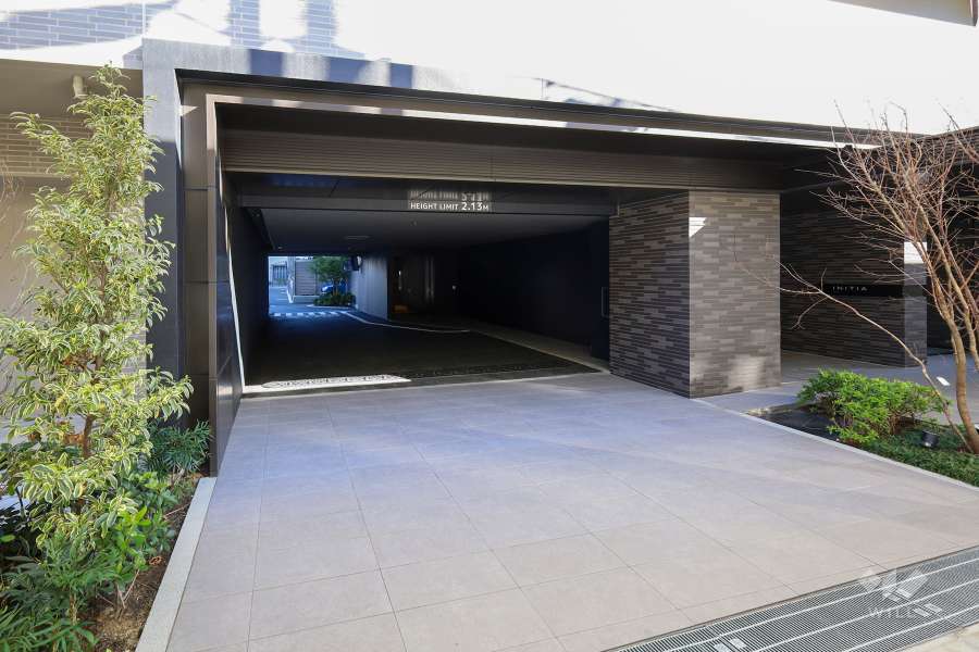 駐車場の出入口