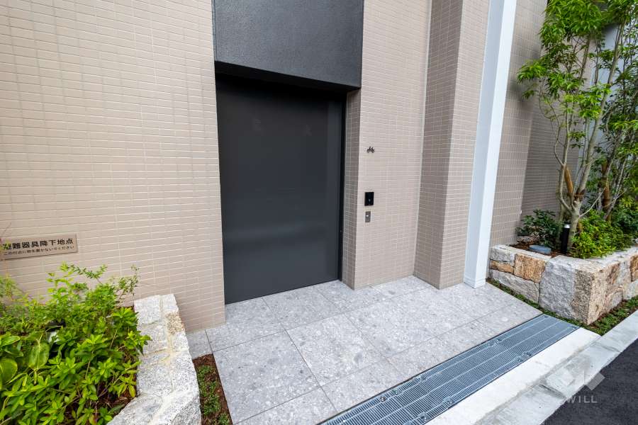 駐輪場の出入り口