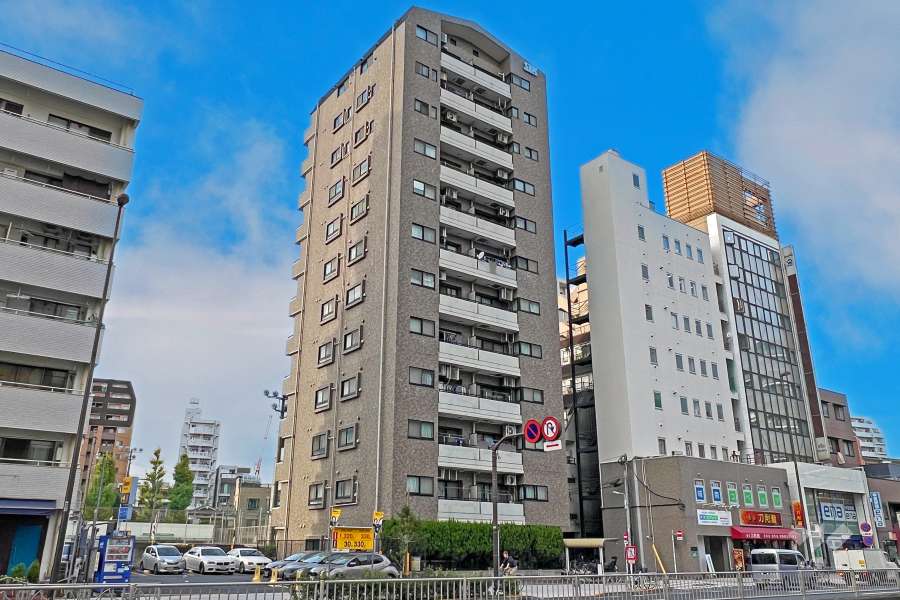 SSKグリーンパーク入谷の外観（南側から）