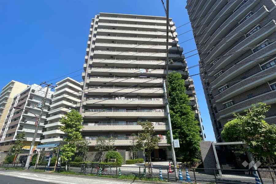 コスモ浅草桜橋リバーステージの外観（南西側から）