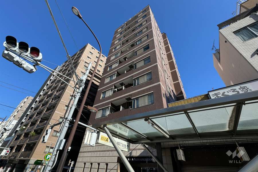 デュオスカーラ浅草国際通りの外観（南西側から）