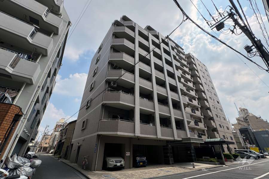 日神デュオステージ三ノ輪の外観（西側から）