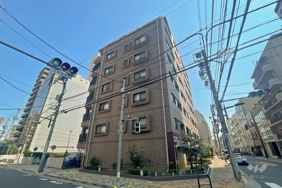 ライオンズシティ浅草の外観（北西側から）