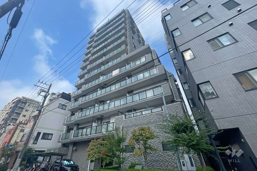 ライオンズマンション根岸東の外観（北東側から）