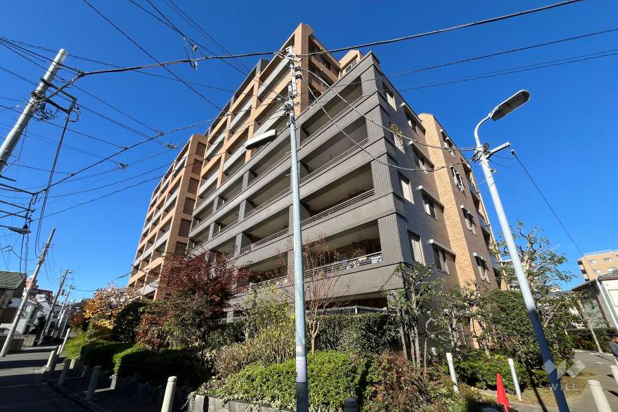 ライオンズ東京根岸レジデンスの外観（南東側から）