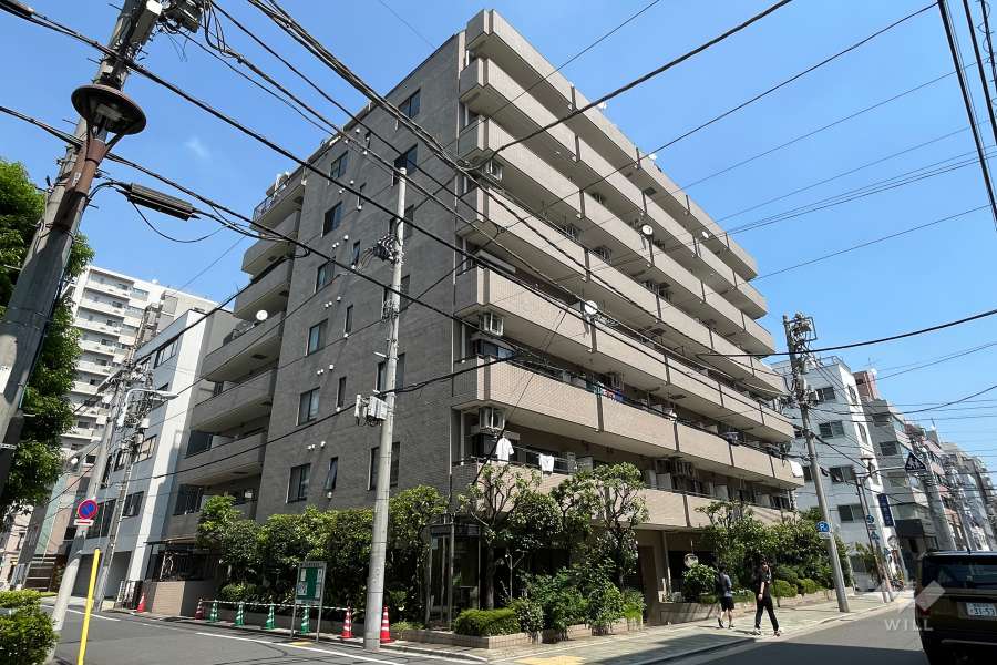 ムサシノコート浅草橋の外観（南西側から）