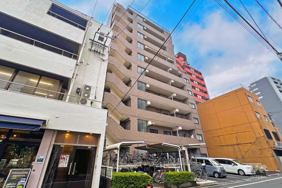スカーラ台東根岸の外観（北側から）