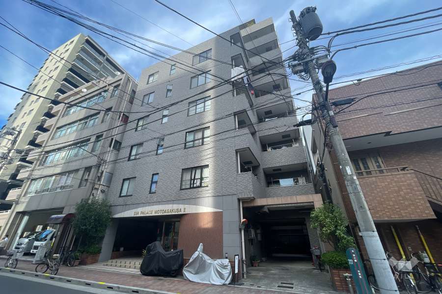 ダイアパレス元浅草2の外観（南西側から）