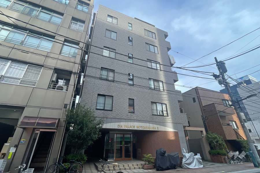 ダイアパレス元浅草2の外観（北西側から）