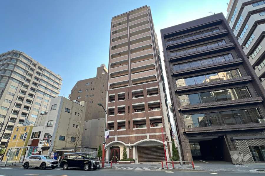 ライオンズグローベル浅草雷門の外観（北西側から）