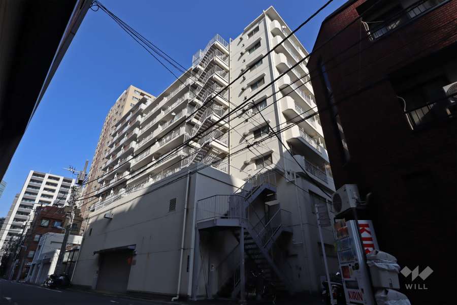 中銀東上野マンシオンの外観（南西側から）