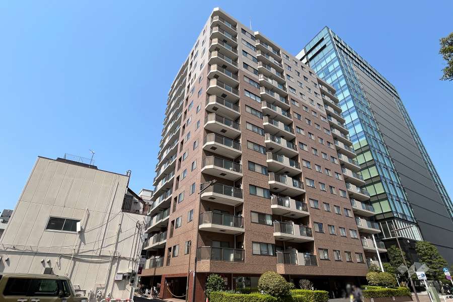 朝日上野マンションの外観（南東側から）　