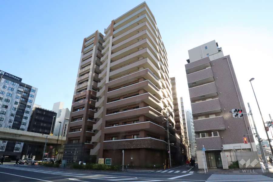 クレストフォルム上野グランステージの外観(北側から)　　