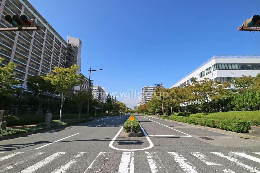 敷地北側の前面道路