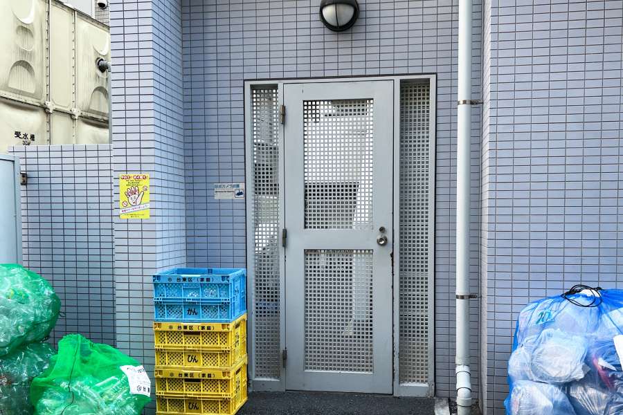 駐輪場の出入り口