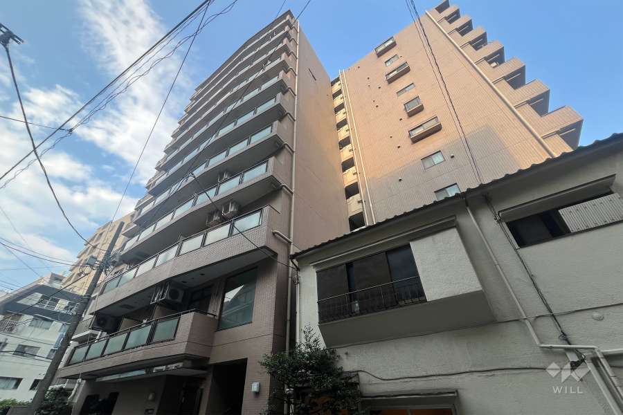 リーラ仲御徒町の外観（南西側から）