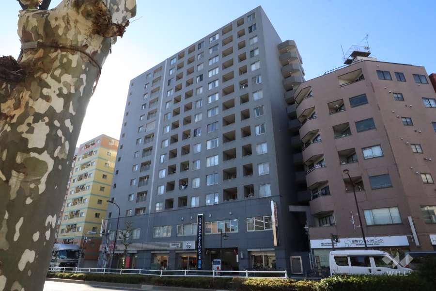 ミサワホームズ三ノ輪の外観（北東側から）