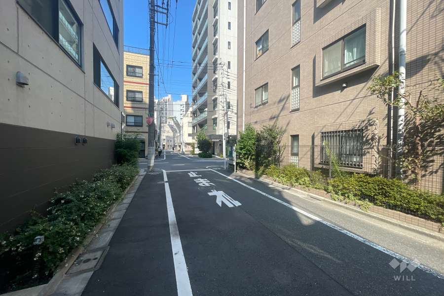 敷地南側の前面道路