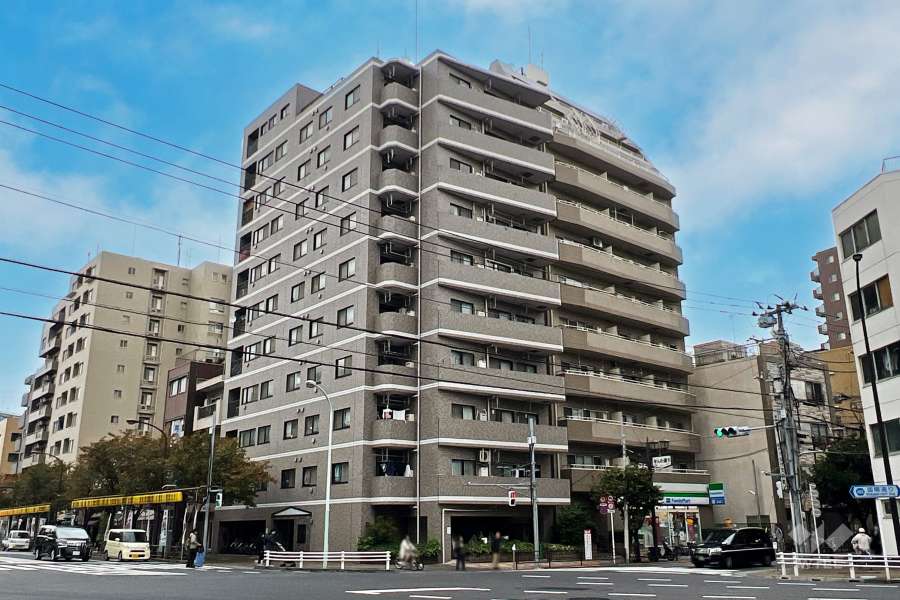 ドムール入谷の外観（南西側から）