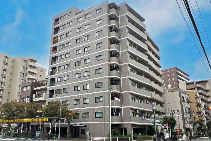 ドムール入谷の外観（南西側から）