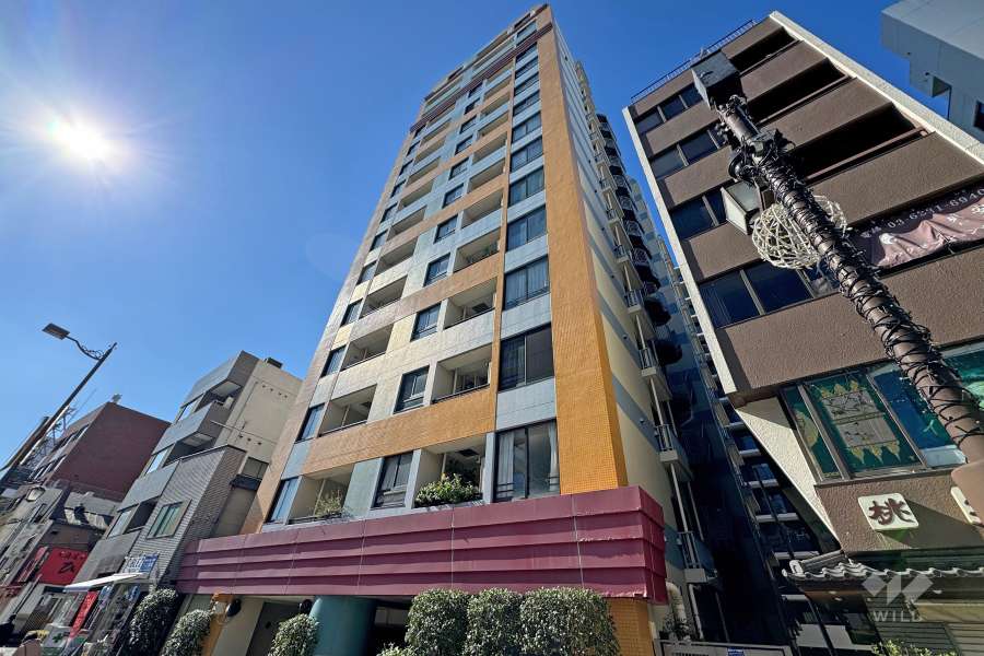 アルシオン浅草国際通りの外観（北東側から）