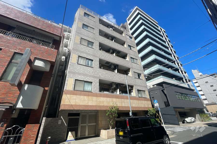 蔵前アムフラットの外観（南西側から）