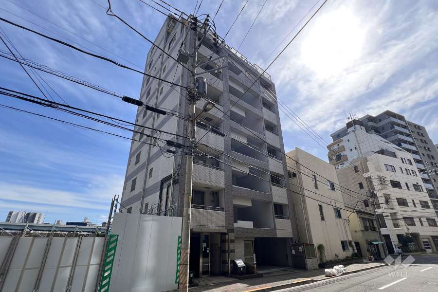 アビテ蔵前リバーサイドの外観（北西側から）