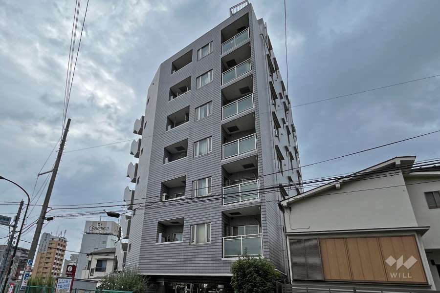 レーベンシティオ上野桜木の外観（北西側から）