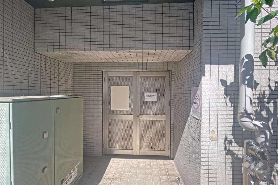 屋内に設けられた駐輪場