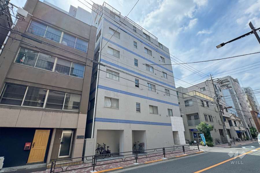 入谷アムフラット2の外観（北東側から）