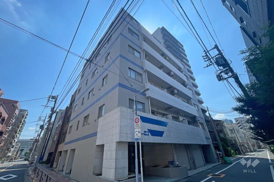 入谷アムフラット2の外観（北西側から）
