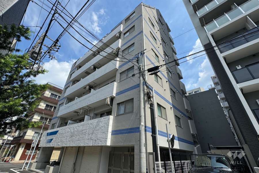 入谷アムフラット2の外観（南西側から）